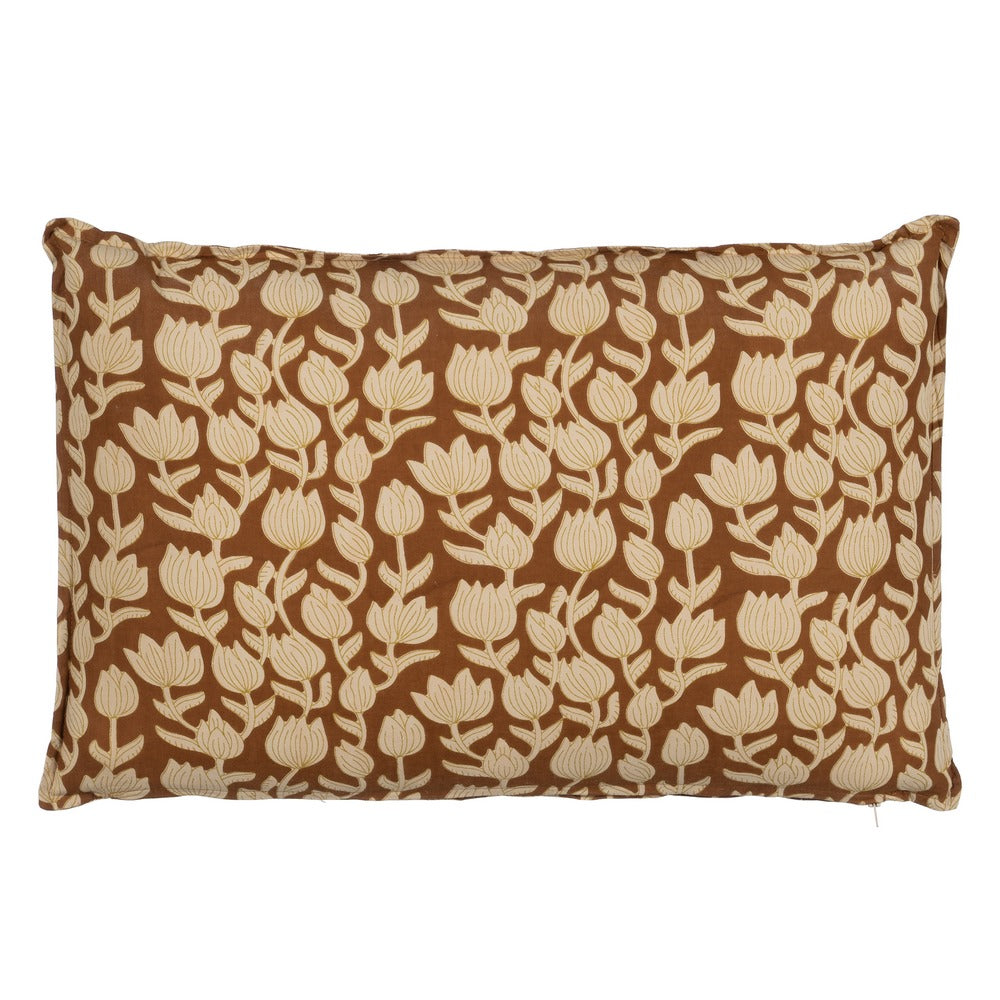 COJ�N BEIGE-MARR�N 100% ALGOD�N 60 X 40 CM