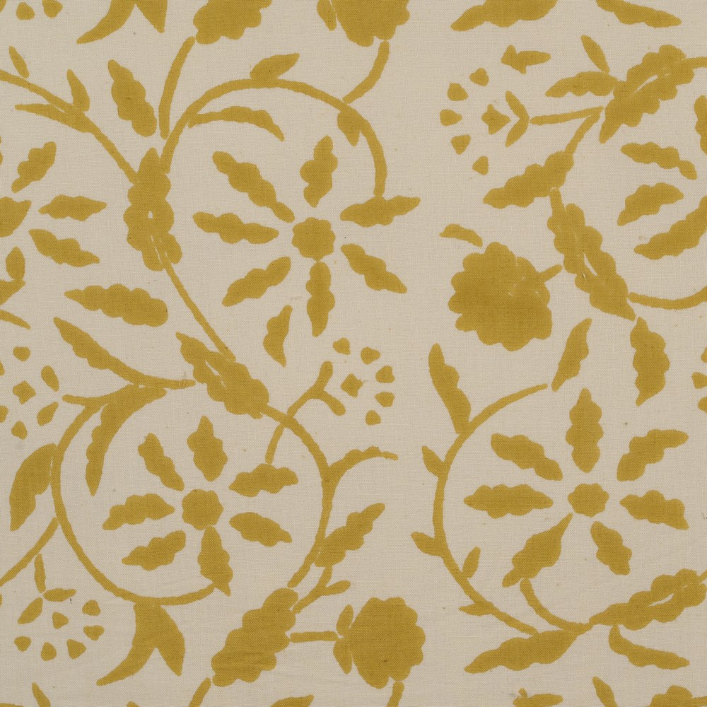 BEIGE-MUSTARD CUSHION 100% COTTON 50 X 30 CM