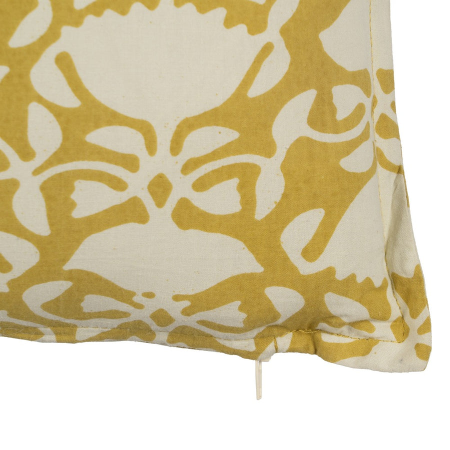 COJÍN BEIGE-MOSTAZA 100% ALGODÓN 60 X 40 CM