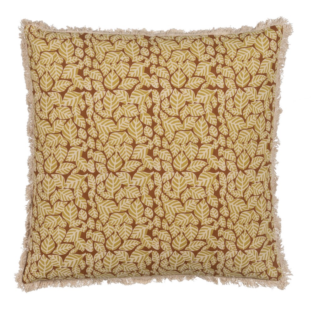 COJ�N BEIGE-MARR�N 100% ALGOD�N 50 X 50 CM