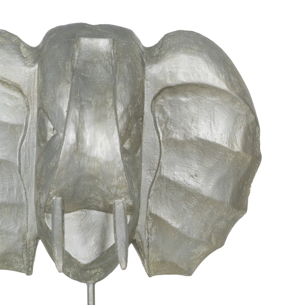 FIGURA ELEFANTE MADERA-HIERRO DECORACIÓN 35 X 21 X 35 CM
