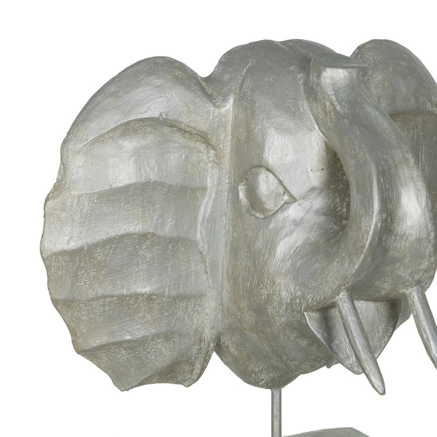 FIGURA ELEFANTE MADERA-HIERRO DECORACIÓN 35 X 21 X 35 CM