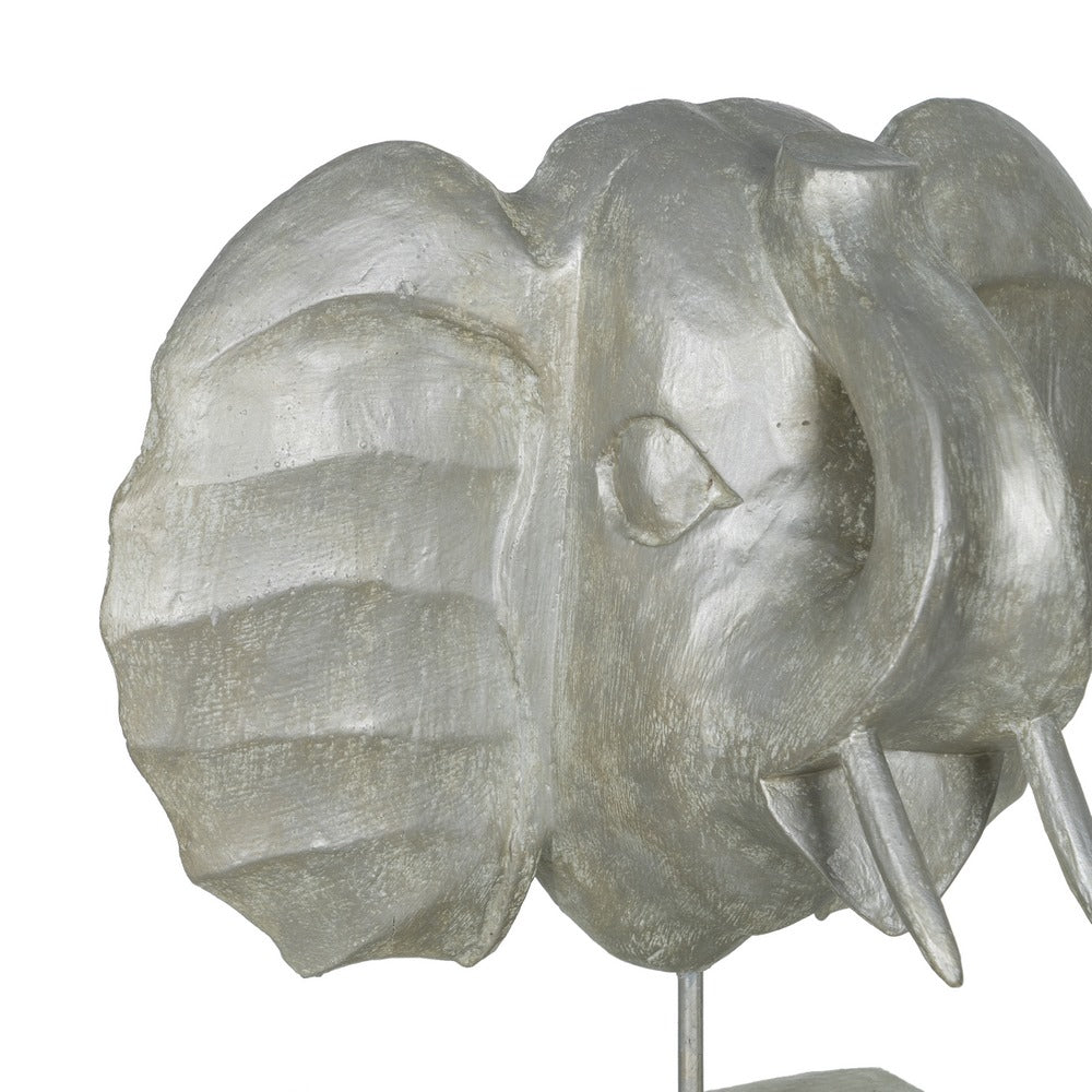 FIGURA ELEFANTE MADERA-HIERRO DECORACIÓN 35 X 21 X 35 CM