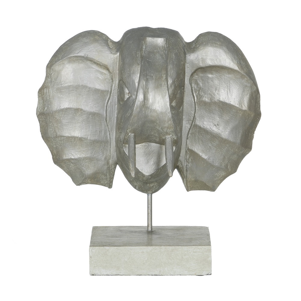 FIGURA ELEFANTE MADERA-HIERRO DECORACIÓN 35 X 21 X 35 CM