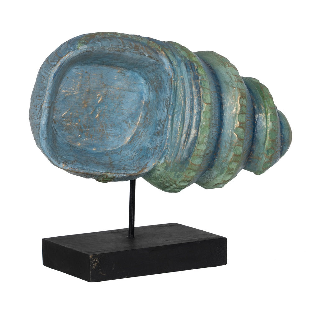SNAIL FIGURE WOOD-IRON DECORATION 38 X 20 X 33 CM