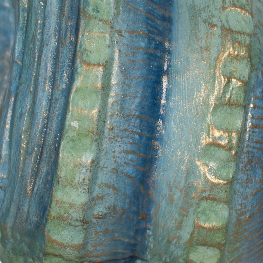 FIGURA CARACOLA MADERA-HIERRO DECORACIÓN 38 X 20 X 33 CM
