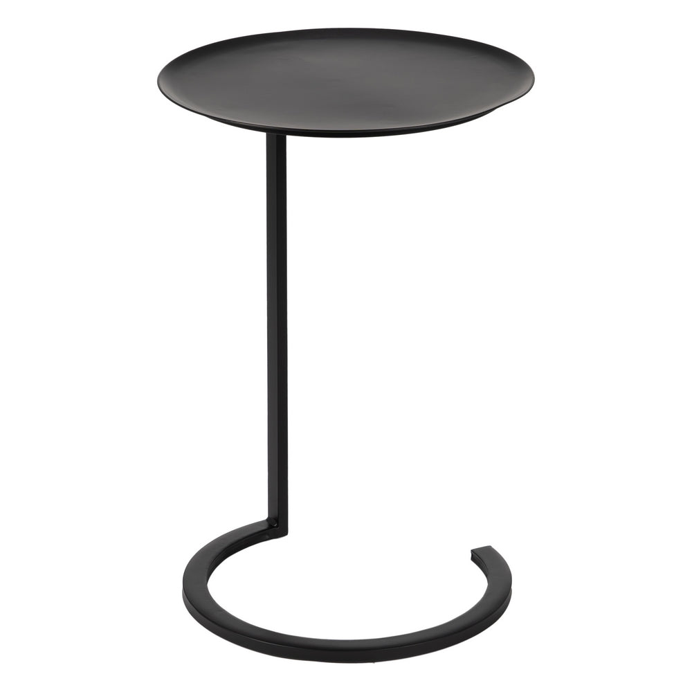 BLACK METAL SIDE TABLE LIVING ROOM 42.50 X 42.50 X 65 CM