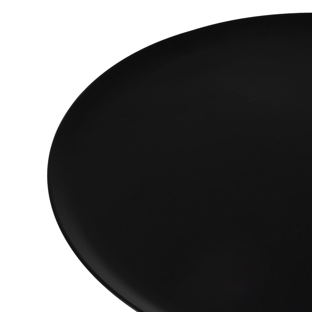 BLACK METAL SIDE TABLE LIVING ROOM 42.50 X 42.50 X 65 CM