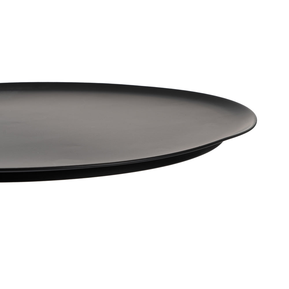 BLACK METAL SIDE TABLE LIVING ROOM 42.50 X 42.50 X 65 CM
