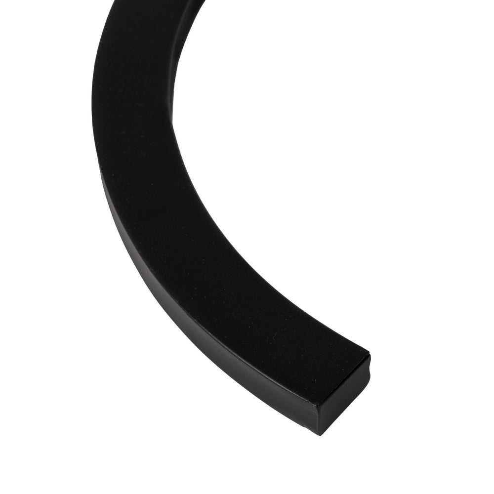 BLACK METAL SIDE TABLE LIVING ROOM 42.50 X 42.50 X 65 CM