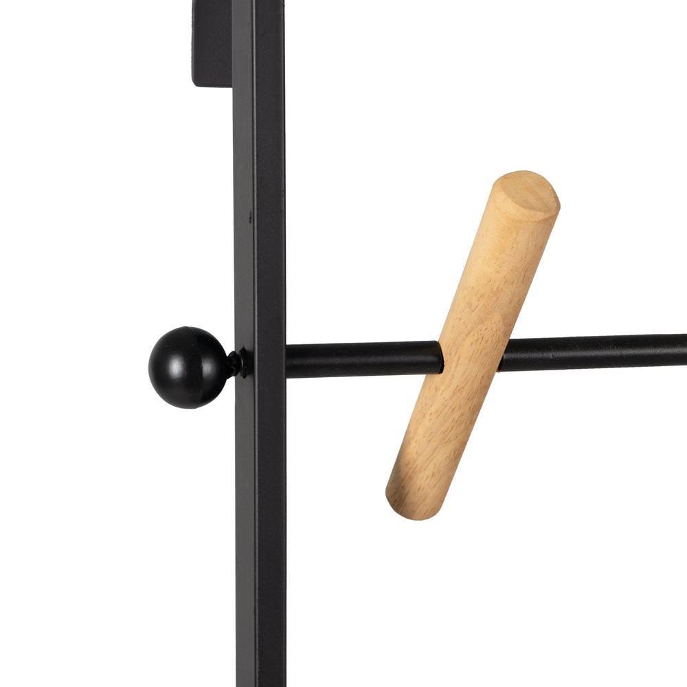 PERCHERO NEGRO METAL DECORACIÓN 45 X 7 X 120 CM