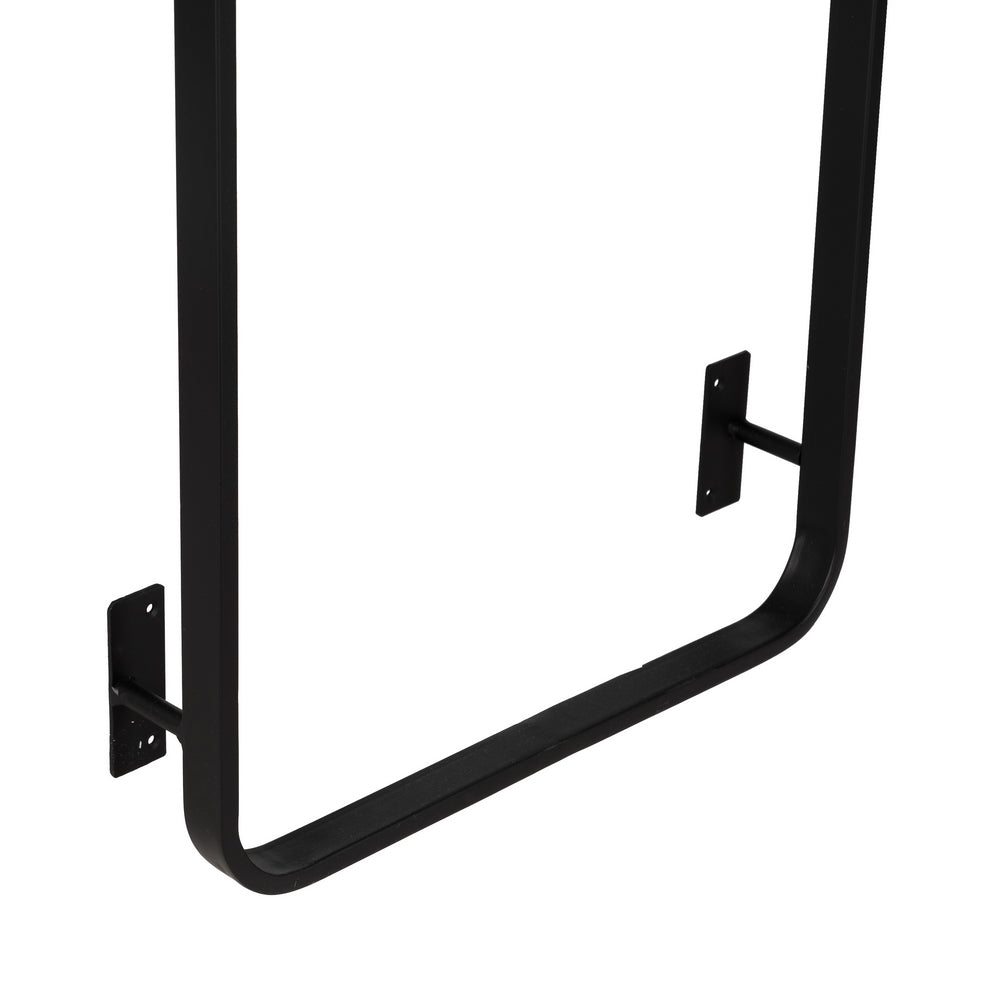 PERCHERO NEGRO METAL DECORACIÓN 45 X 7 X 120 CM