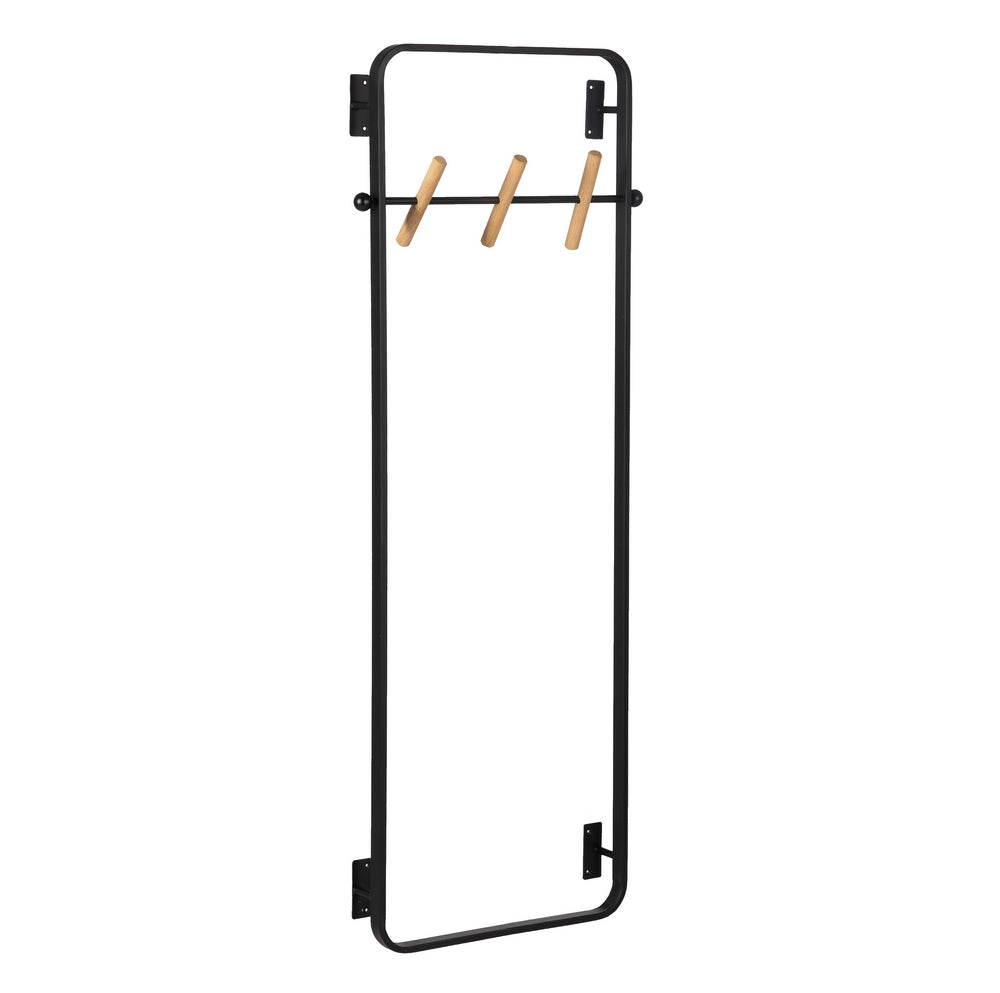 PERCHERO NEGRO METAL DECORACIÓN 45 X 7 X 120 CM