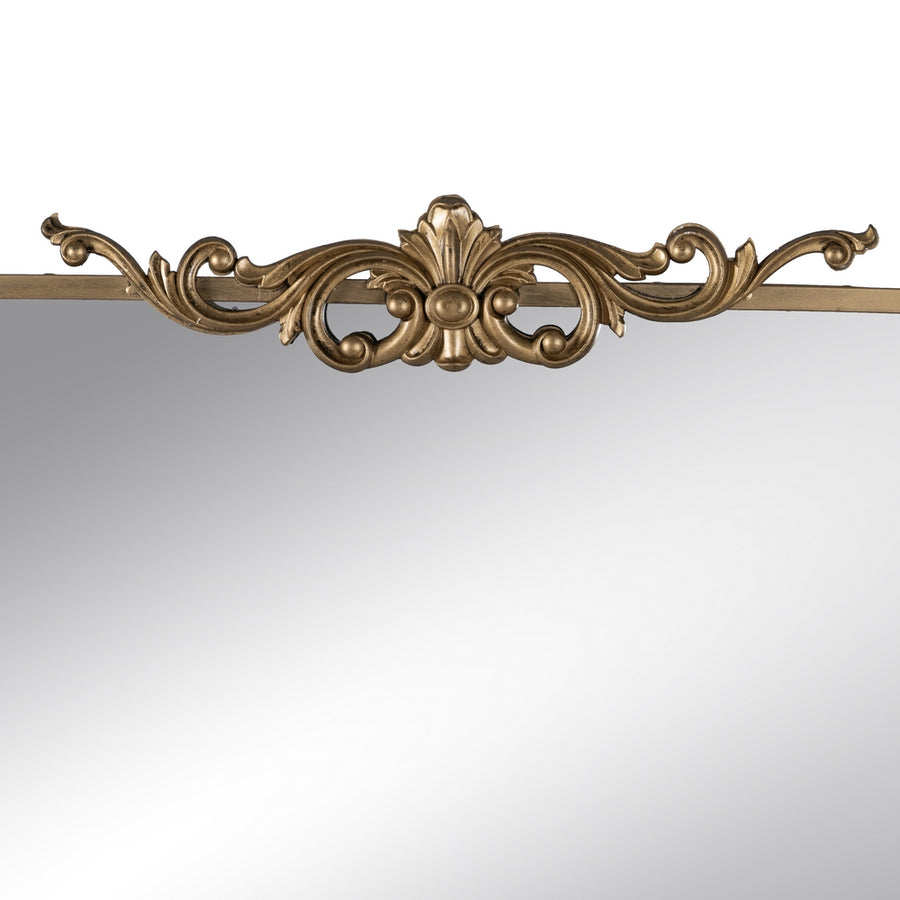 ESPEJO ORO ENVEJECIDO METAL-CRISTAL 62 X 16 X 65 CM