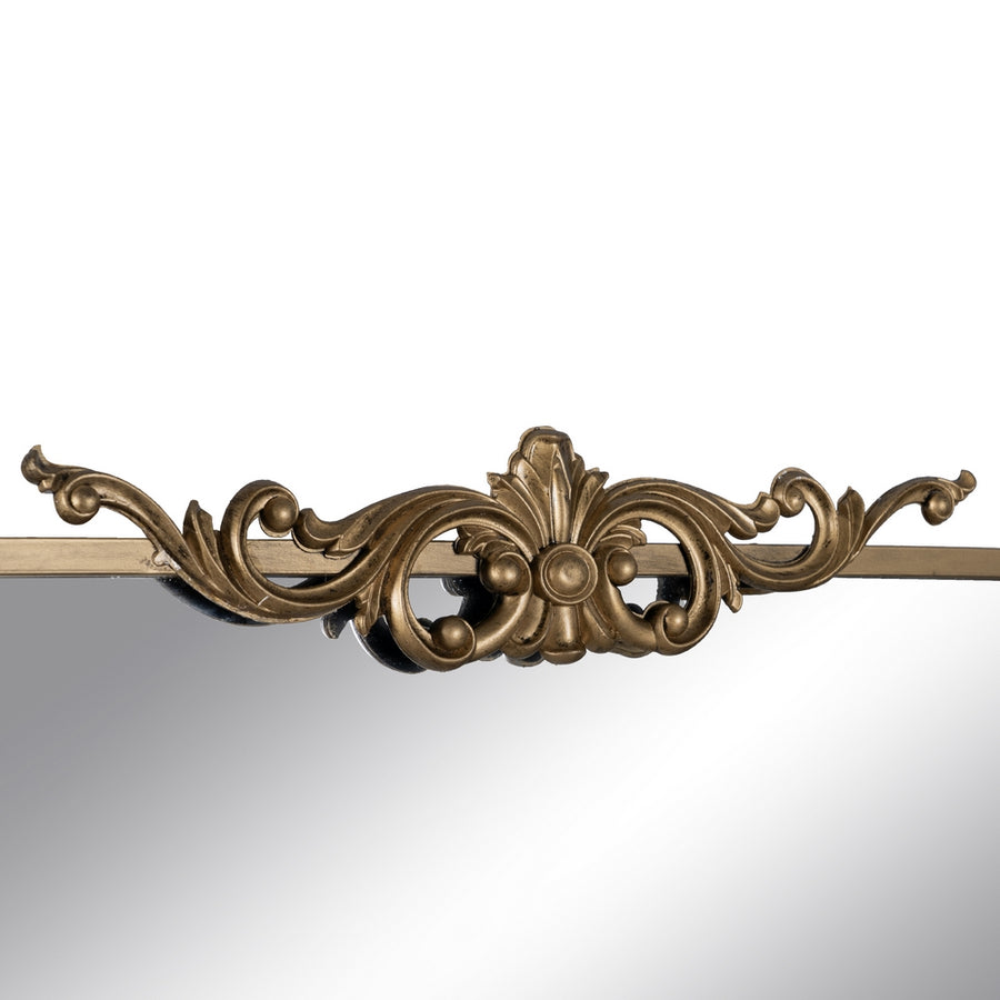 ESPEJO ORO ENVEJECIDO METAL-CRISTAL 62 X 16 X 65 CM