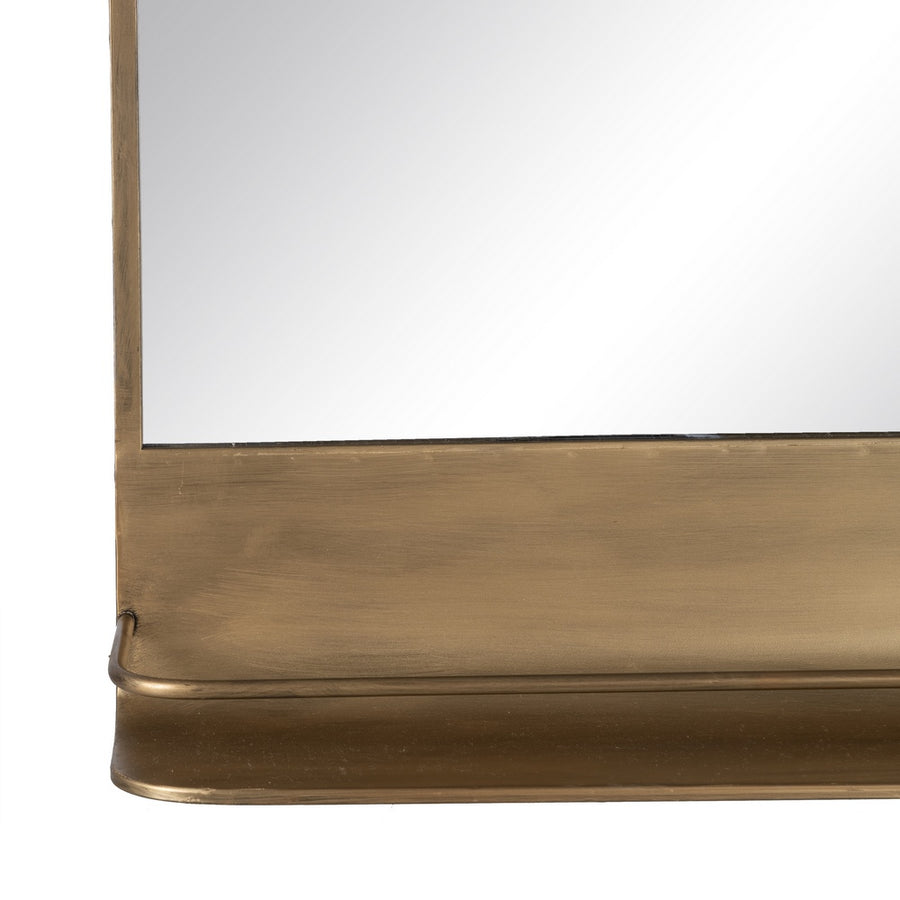 ESPEJO ORO ENVEJECIDO METAL-CRISTAL 62 X 16 X 65 CM