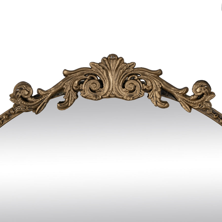 ESPEJO ORO ENVEJECIDO METAL-CRISTAL 47 X 17,50 X 53 CM