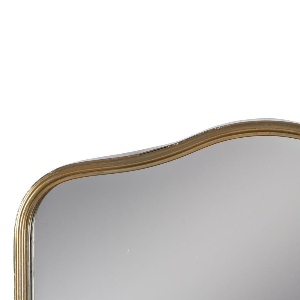 ESPEJO ORO ENVEJECIDO METAL-CRISTAL 40 X 20 X 37 CM