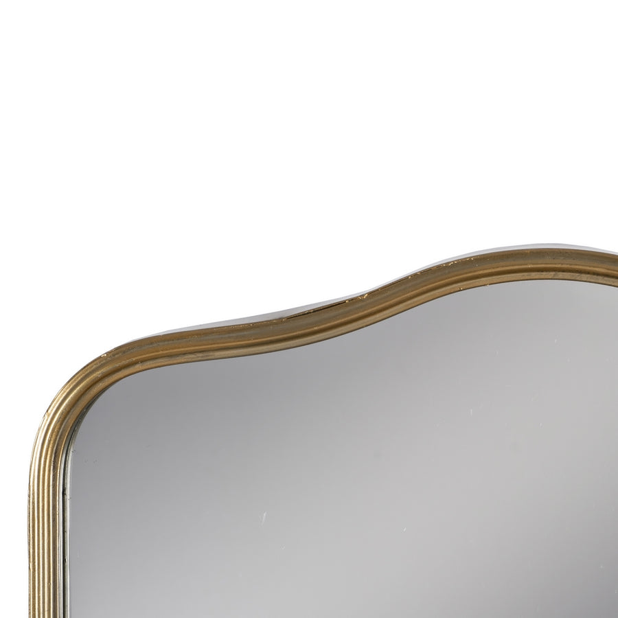 ESPEJO ORO ENVEJECIDO METAL-CRISTAL 40 X 20 X 37 CM