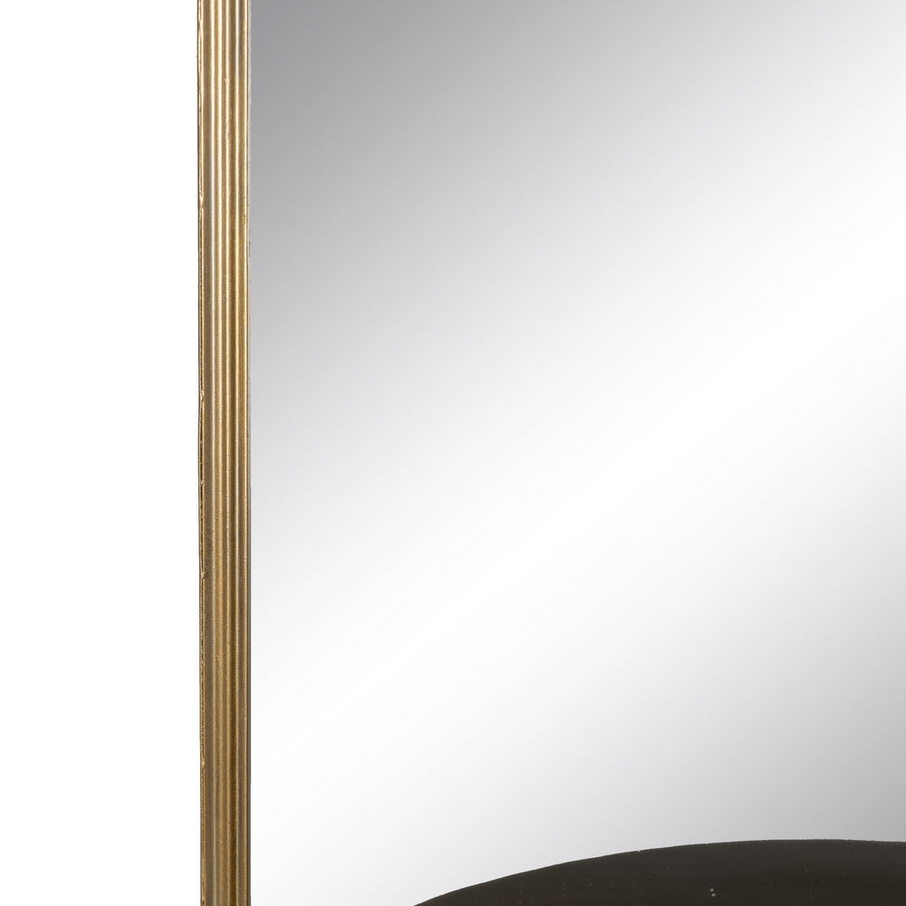 ESPEJO ORO ENVEJECIDO METAL-CRISTAL 40 X 20 X 37 CM