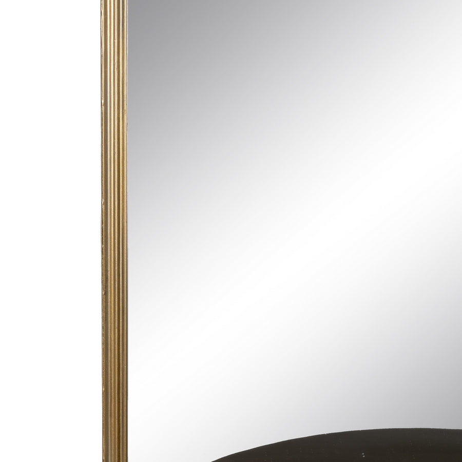 ESPEJO ORO ENVEJECIDO METAL-CRISTAL 40 X 20 X 37 CM