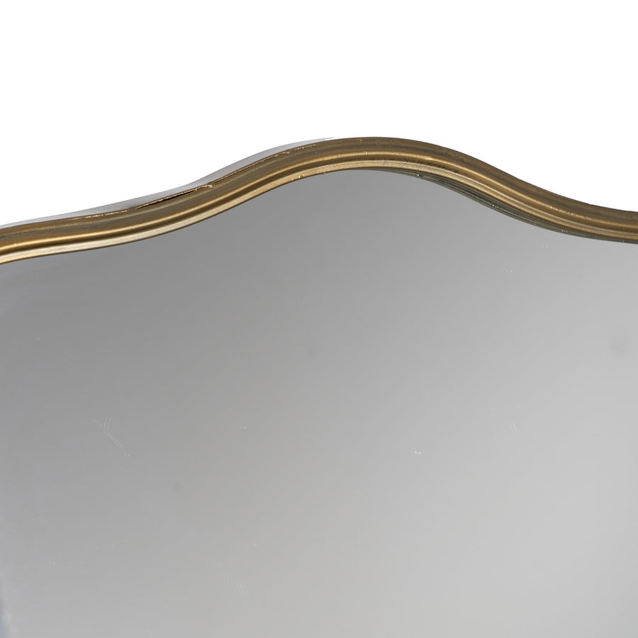 ESPEJO ORO ENVEJECIDO METAL-CRISTAL 40 X 20 X 37 CM