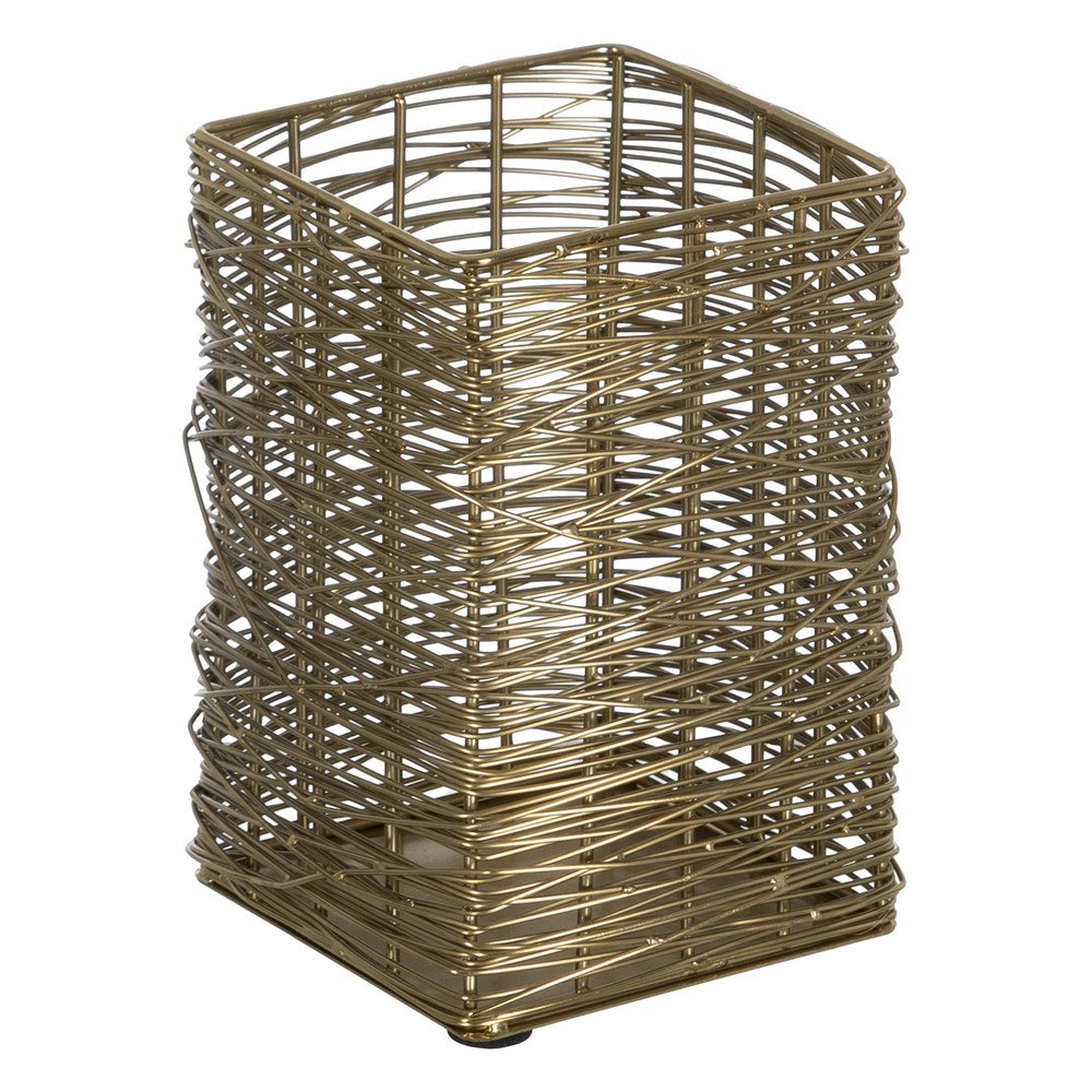 GOLDEN VASE STAINLESS STEEL 15 X 15 X 20 CM