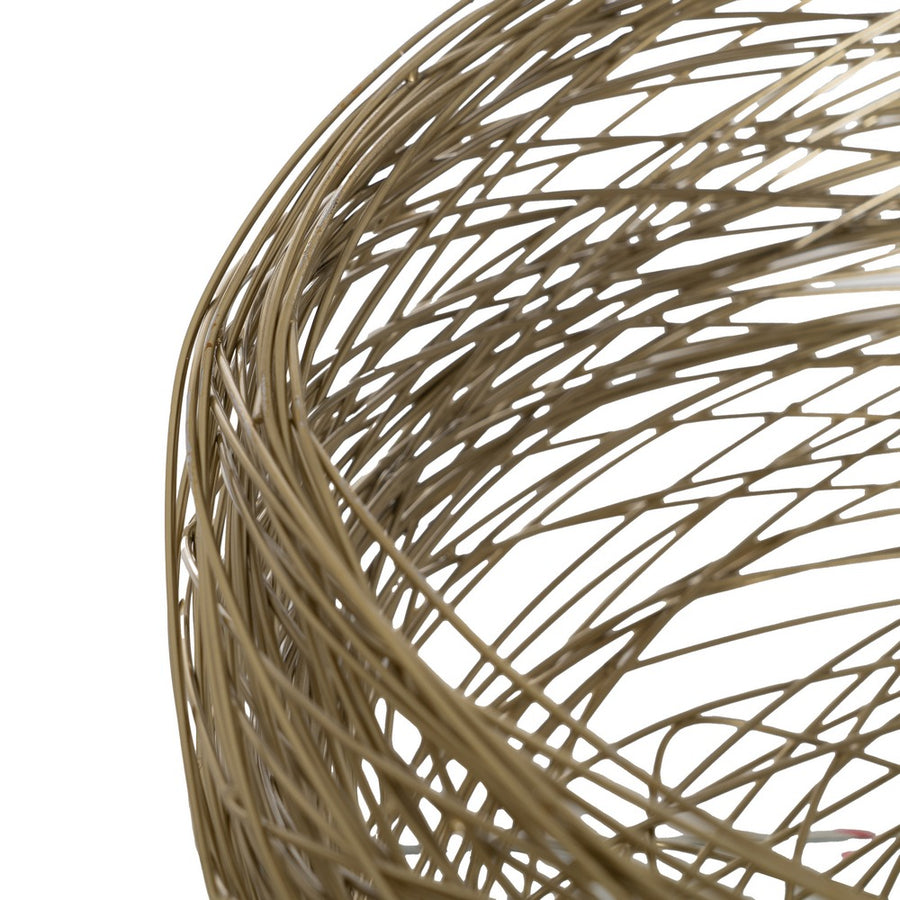BOWL DORADO ACERO INOXIDABLE DECORACIÓN 20,50 X 20,50 X 13,5
