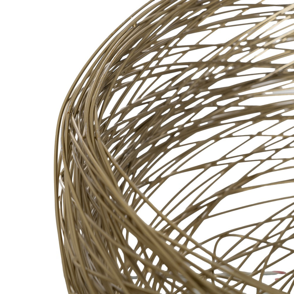 BOWL DORADO ACERO INOXIDABLE DECORACIÓN 20,50 X 20,50 X 13,5