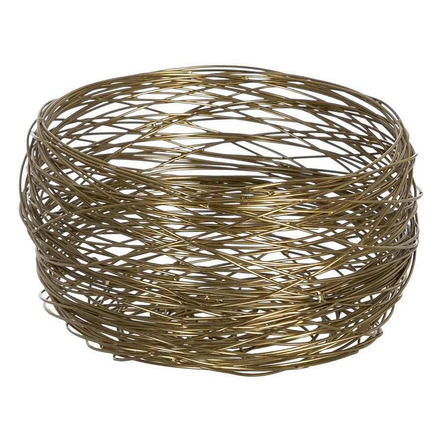 BOWL DORADO ACERO INOXIDABLE DECORACIÓN 20,50 X 20,50 X 13,5