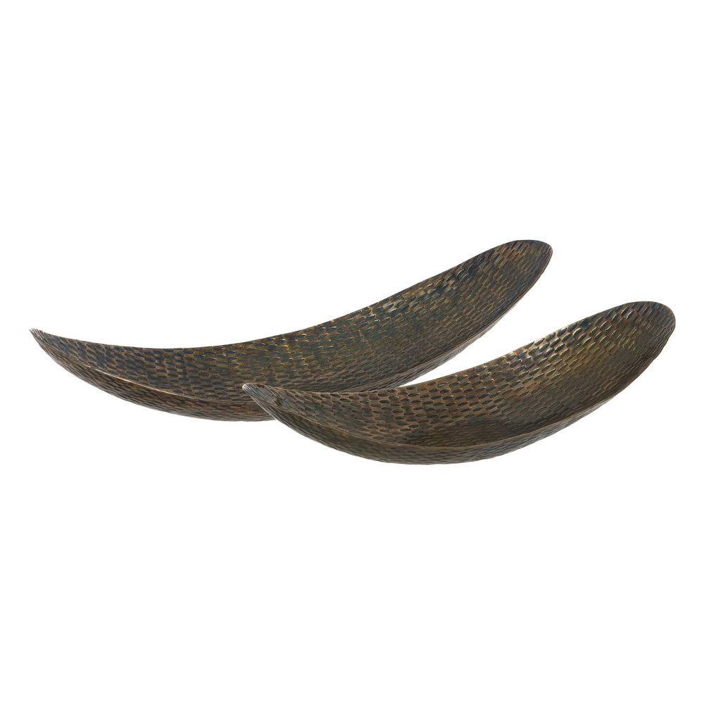 BRONZE ALUMINUM DECORATION TRAY 16 X 48 X 10 CM