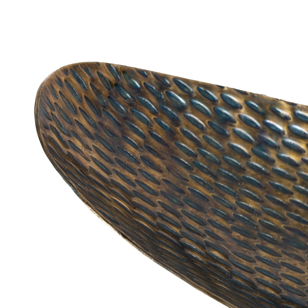 BRONZE ALUMINUM DECORATION TRAY 16 X 48 X 10 CM
