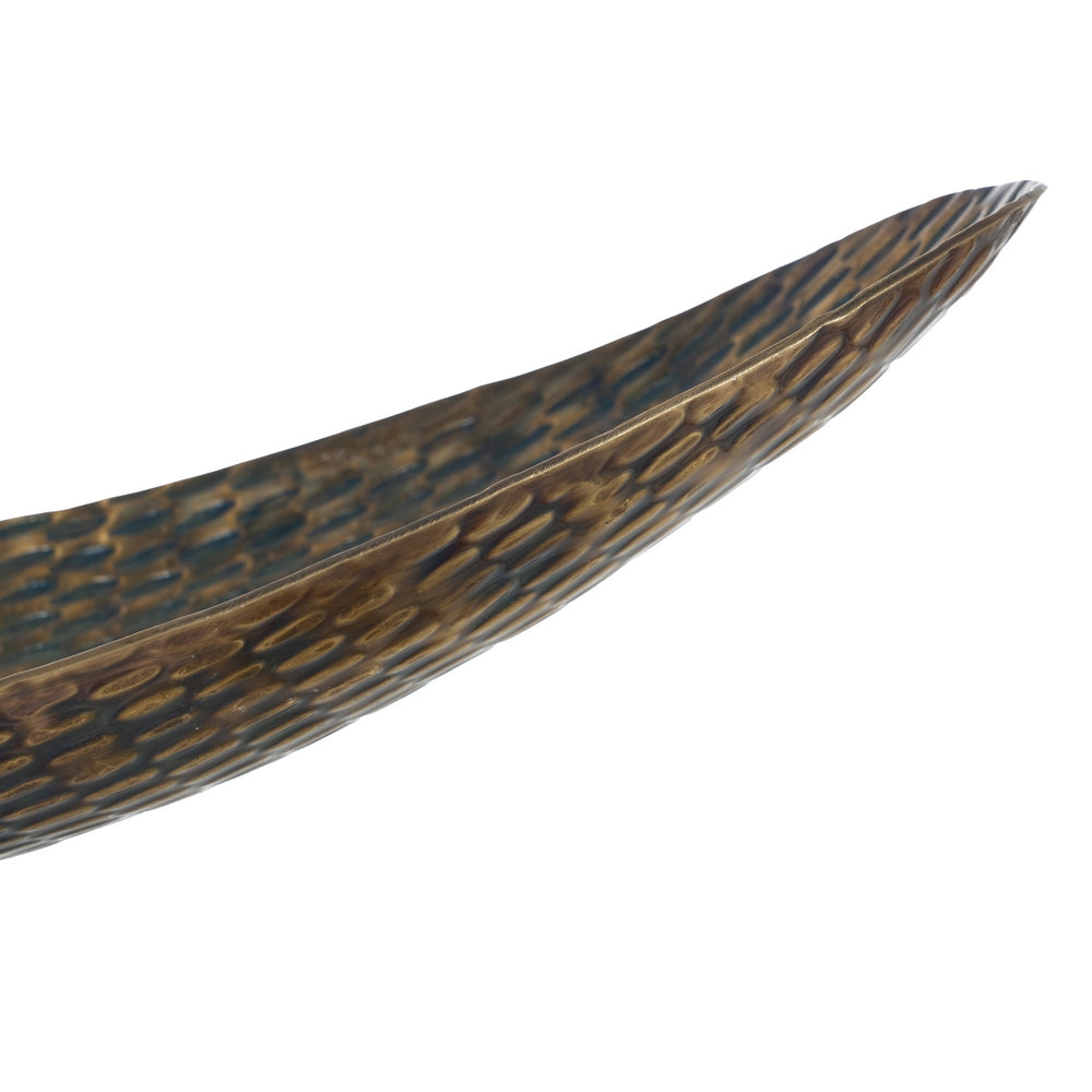 BRONZE ALUMINUM DECORATION TRAY 16 X 48 X 10 CM