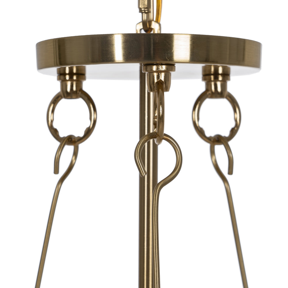 CEILING LAMP GOLD METAL / GLASS 35 X 35 X 72 CM