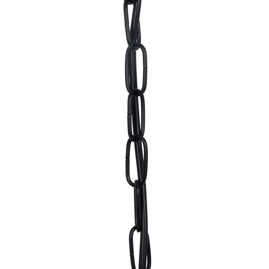 LÁMPARA TECHO NEGRO METAL / CRISTAL 35 X 35 X 72 CM