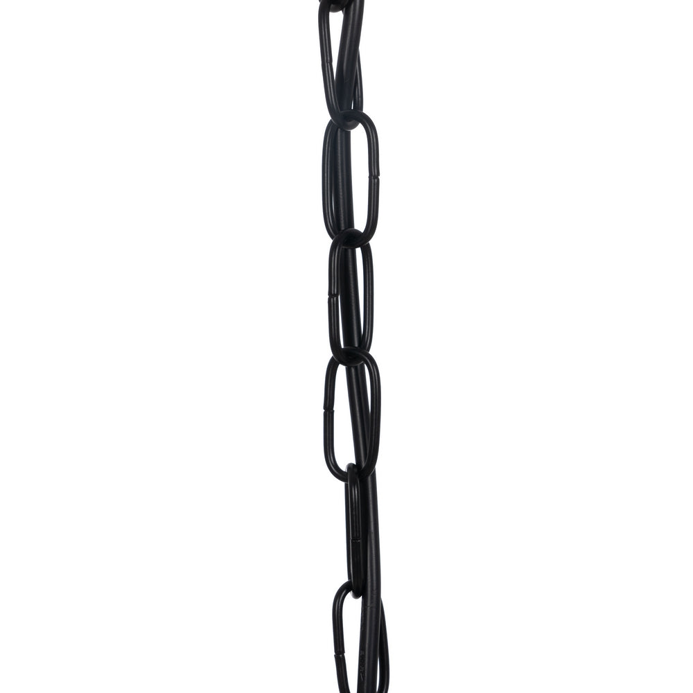 LÁMPARA TECHO NEGRO METAL / CRISTAL 35 X 35 X 72 CM