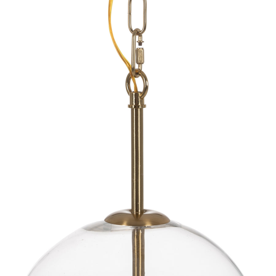 GOLD METAL / GLASS CEILING LAMP 33 X 33 X 54 CM