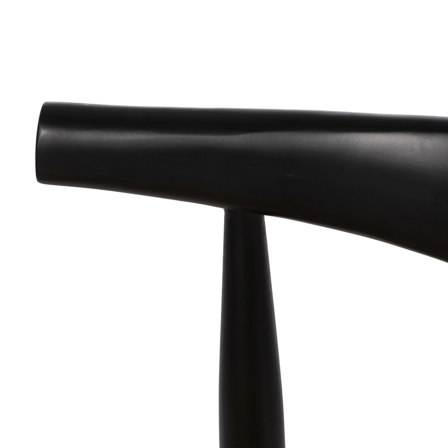SILLA NEGRO MADERA / FIBRA SALÓN 53,50 X 47 X 77 CM