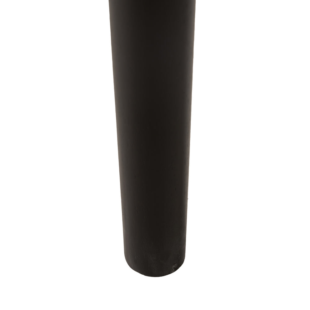 SILLA NEGRO MADERA / FIBRA SALÓN 53,50 X 47 X 77 CM