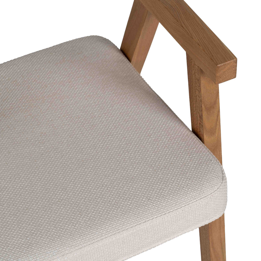 SILLA BRAZOS NATURAL MADERA / FIBRA 56 X 55 X 81 CM