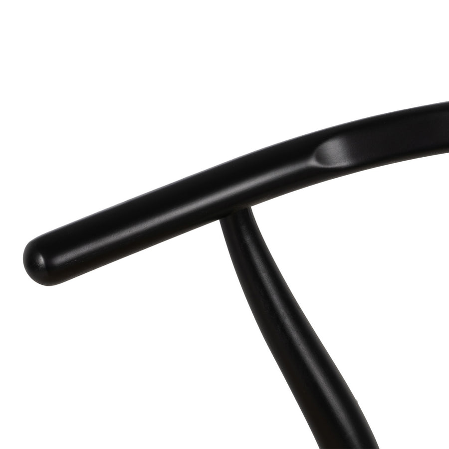 SILLA NEGRO MADERA / FIBRA SALÓN 55 X 55 X 77 CM
