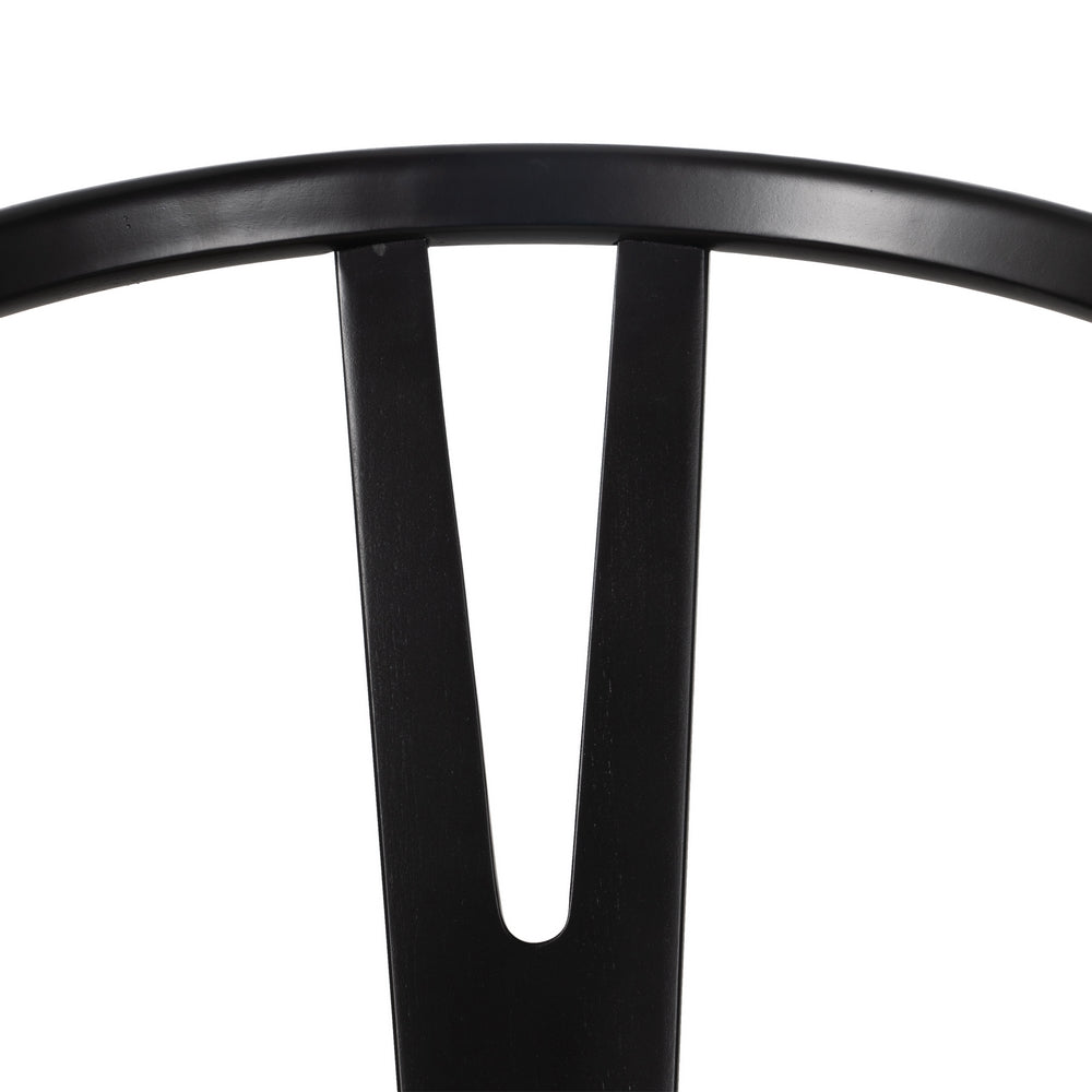 SILLA NEGRO MADERA / FIBRA SALÓN 55 X 55 X 77 CM