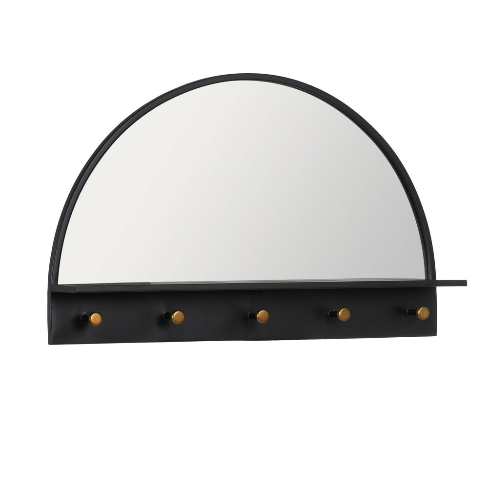 BLACK METAL DECORATIVE MIRROR 69 X 11.50 X 43 CM