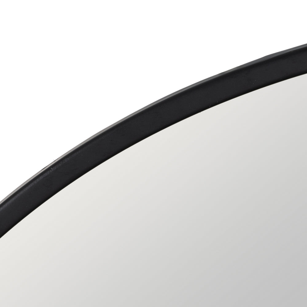 BLACK METAL DECORATIVE MIRROR 69 X 11.50 X 43 CM