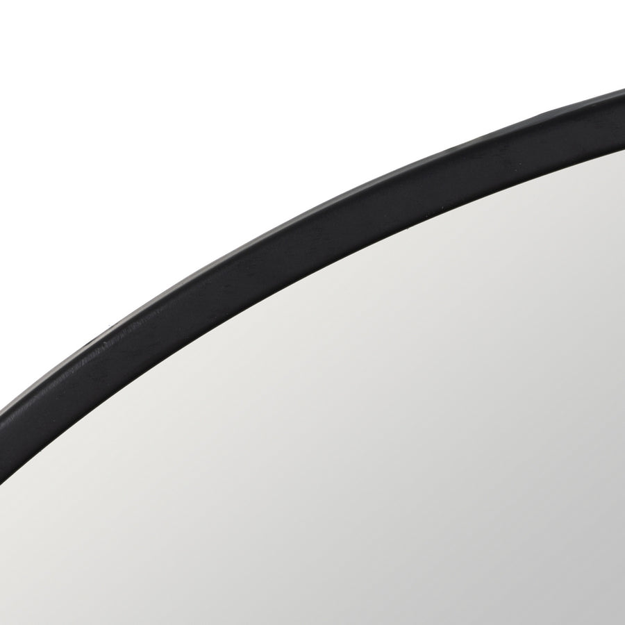 BLACK METAL DECORATIVE MIRROR 69 X 11.50 X 43 CM