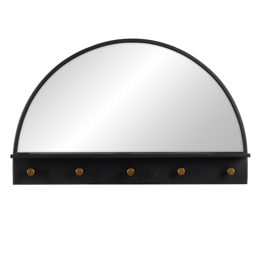 ESPEJO NEGRO METAL DECORACIÓN 69 X 11,50 X 43 CM