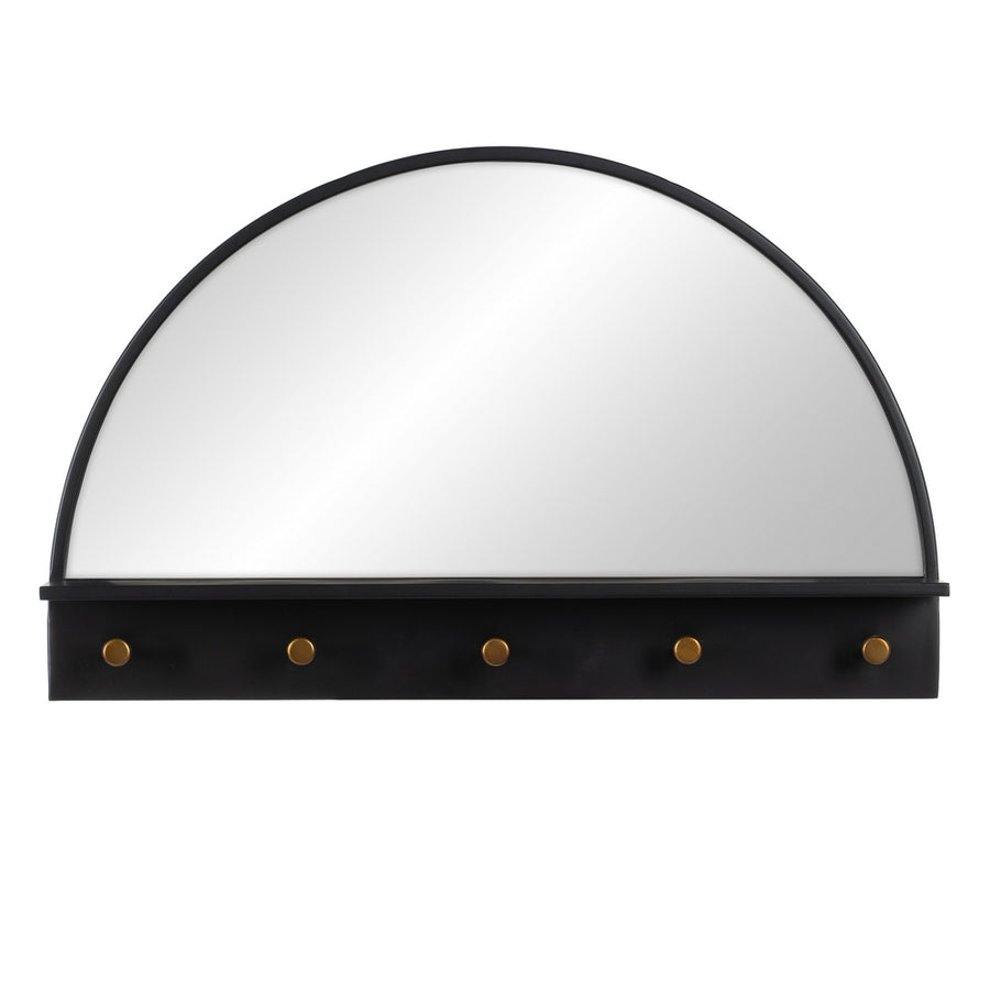 BLACK METAL DECORATIVE MIRROR 69 X 11.50 X 43 CM