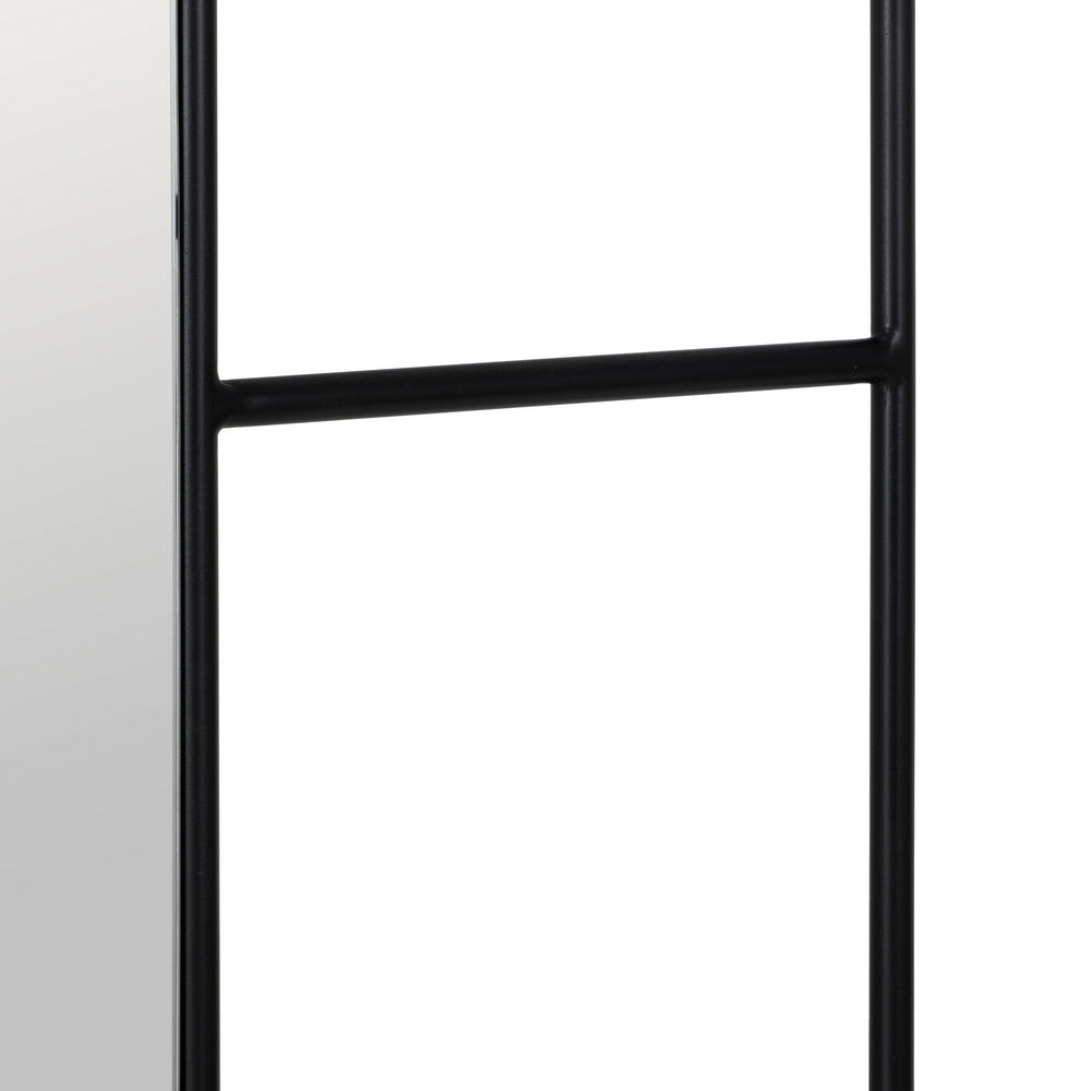 ESPEJO PERCHERO NEGRO METAL DECORACIÓN 70 X 4 X 160,50 CM