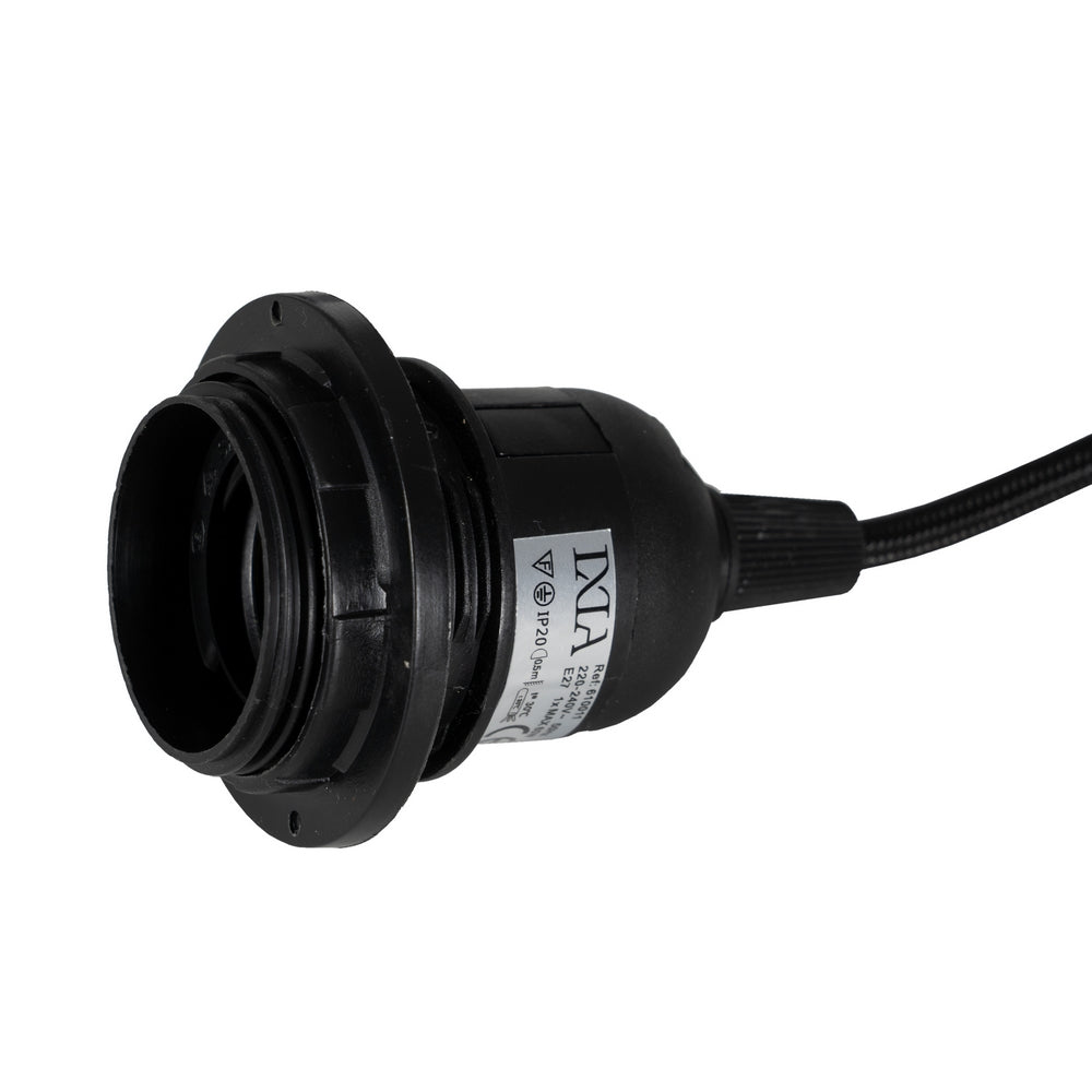BLACK METAL / ACRYLIC LAMPHOLDER