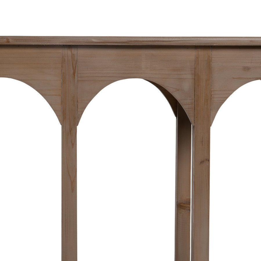 CONSOLA NATURAL MADERA DE PINO ENTRADA 210 X 38 X 90 CM
